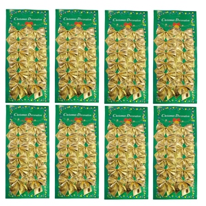 96 Mini Schleifen gold Weihnachten Weihnachtsschleifen Schleife Christbaum 5cm